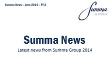 Summa Group News June 2014 PT2