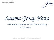 Summa Group News 2015 - Nov PT1
