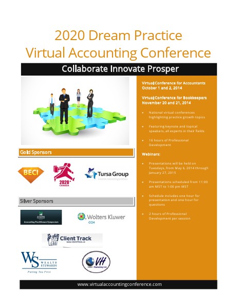 2020 Dream Practice Virtual Accounting Conference May 2014