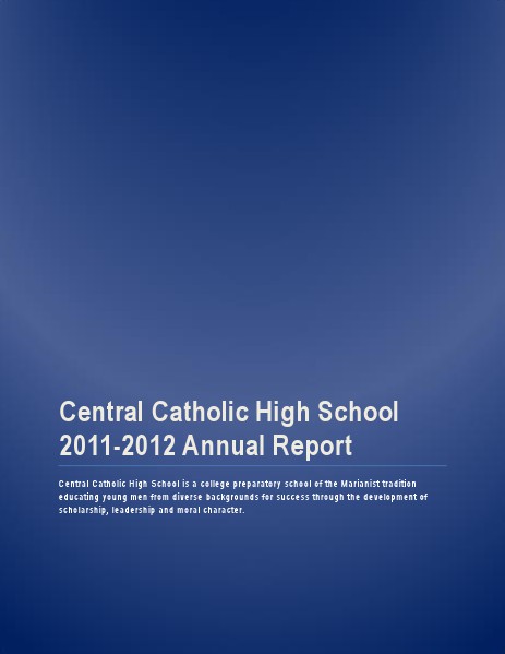 Central Catholic Annual Report 2011-2012