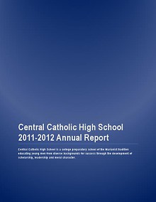 Central Catholic Annual Report