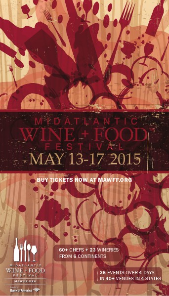 MidAtlantic Wine + Food Festival 2015 MAWFF Invitation