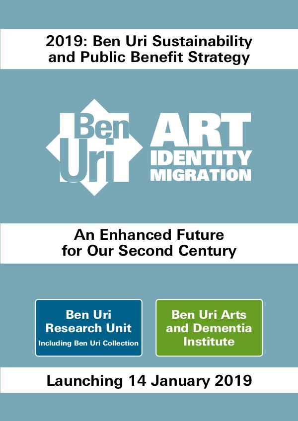 Ben Uri future strategy Strategy document