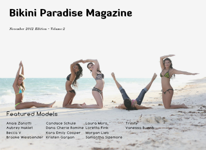 Bikini Paradise Magazine - November 2012.