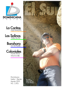 Dominicana Inside Volumen No. 1 • AÑO 2012