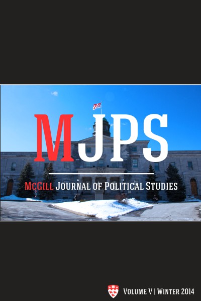 McGill Journal of Political Studies 2014 April, 2014