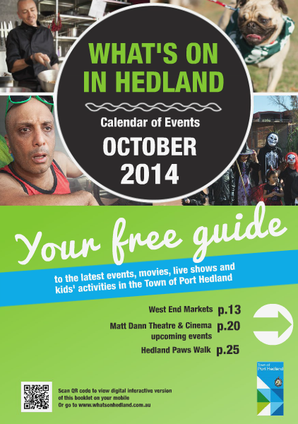 Monthly Events Calendar October 2014