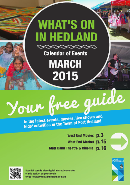 Monthly Events Calendar March 2015
