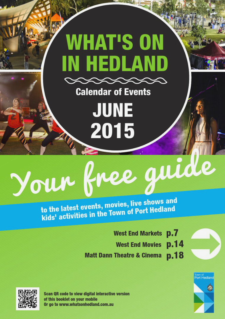 Monthly Events Calendar June 2015