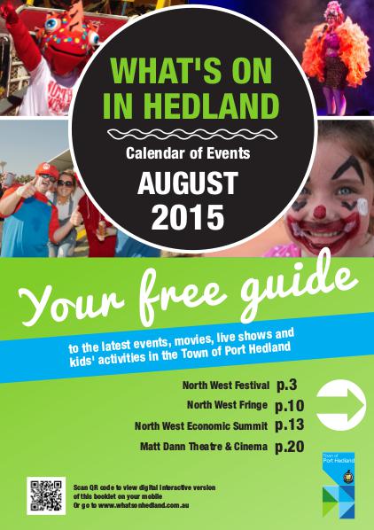 Monthly Events Calendar August 2015