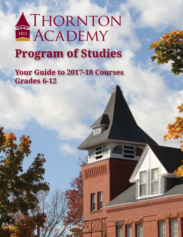 Program of Studies Program of Studies 2017-2018