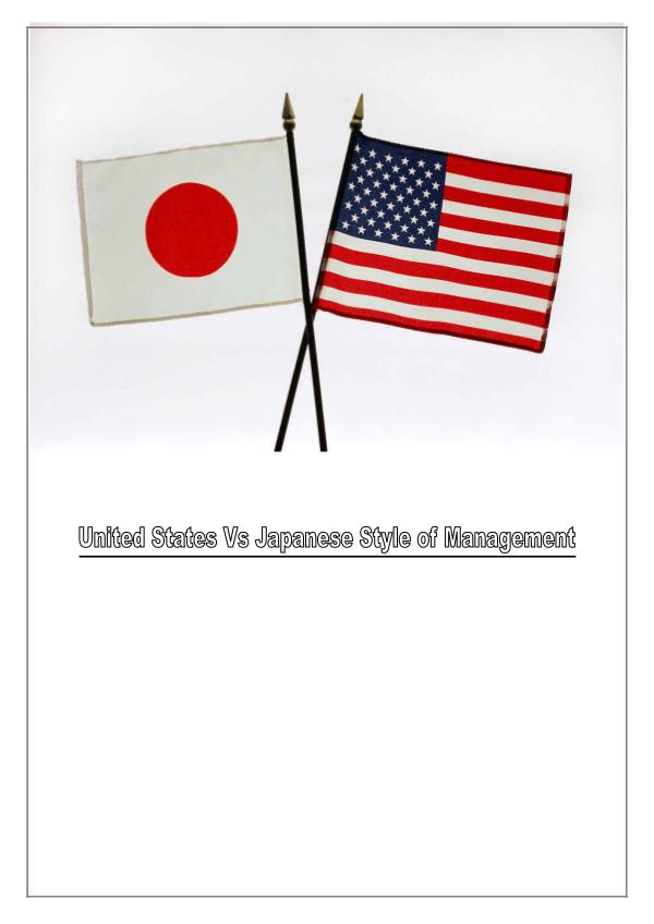 Management Styles of US & Japan 1