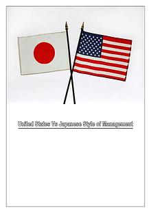 Management Styles of US & Japan