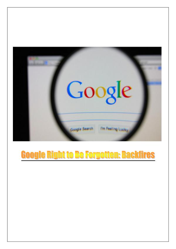 Lawsuit Against Google 1