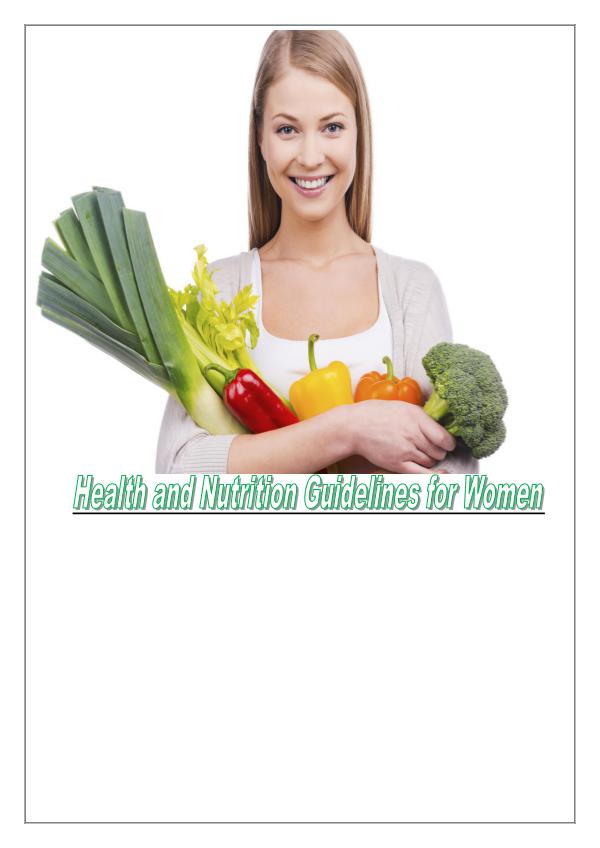 Some Tips For Women's Healthy Diet 1