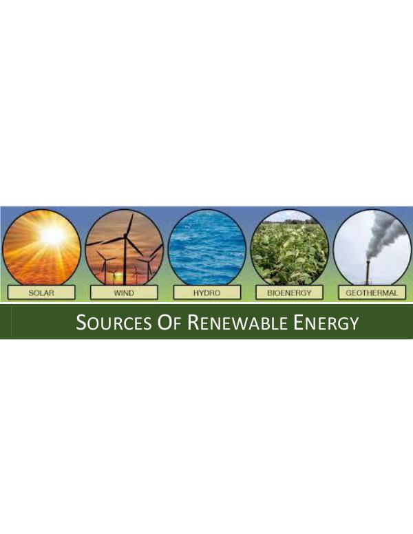 Renewable Energy: An Industrial Revolution 1