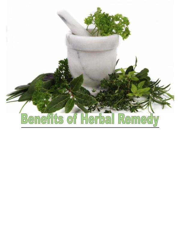 Advantages of Herbal Remedies 1