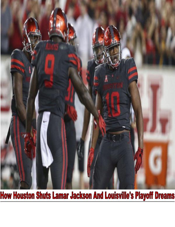 Lamar Jackson And Louisville's Playoff Dreams Shut By Houston 1
