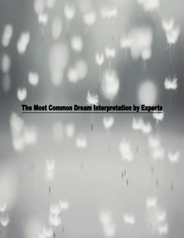 Dreams Interpretations 1