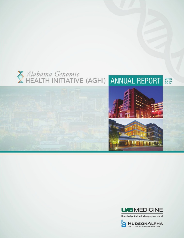 Alabama Genomic Health Initiative Annual Report Annual Report-AGHI FINAL