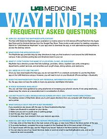UAB Medicine Wayfinder FAQs