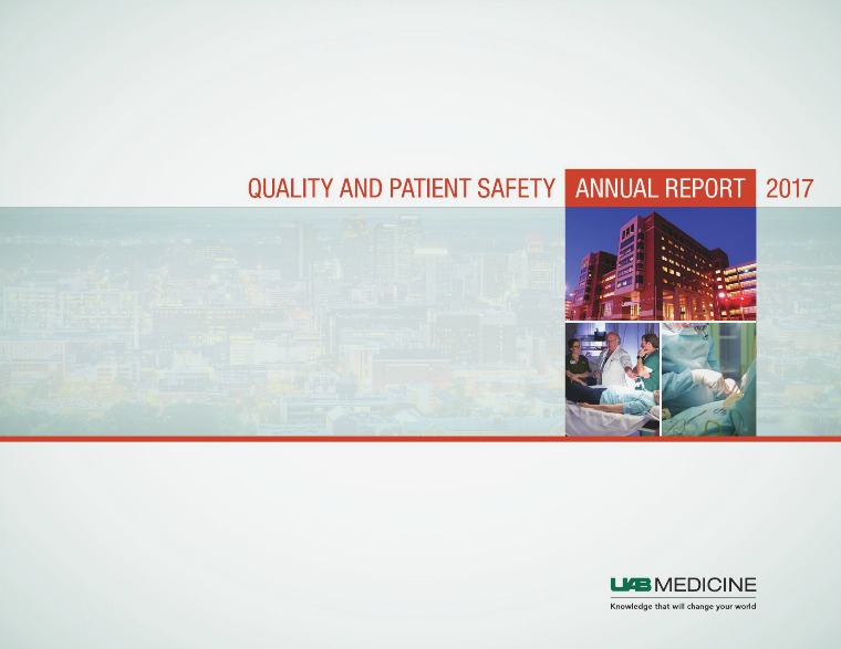 Quality and Patient Safety Annual Report 2017 Quality & Safety Annual Report 2017