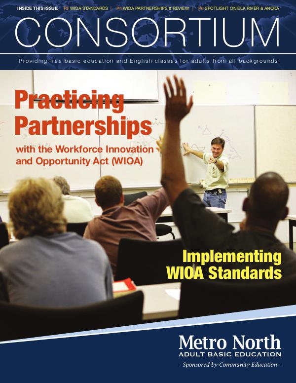 Community Education program brochures Metro North ABE - Consortium newsletter, Feb. 2017