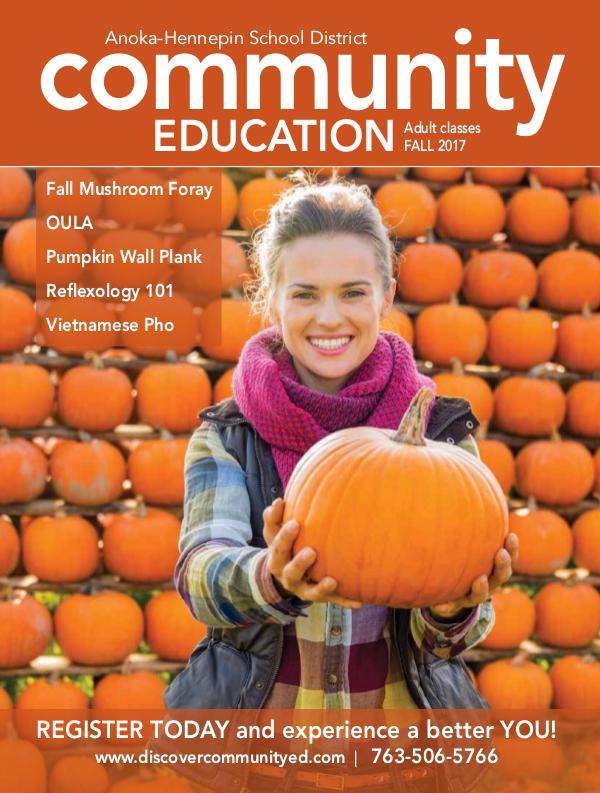 Community Education - current class catalogs Adult classes and activities - Fall 2017