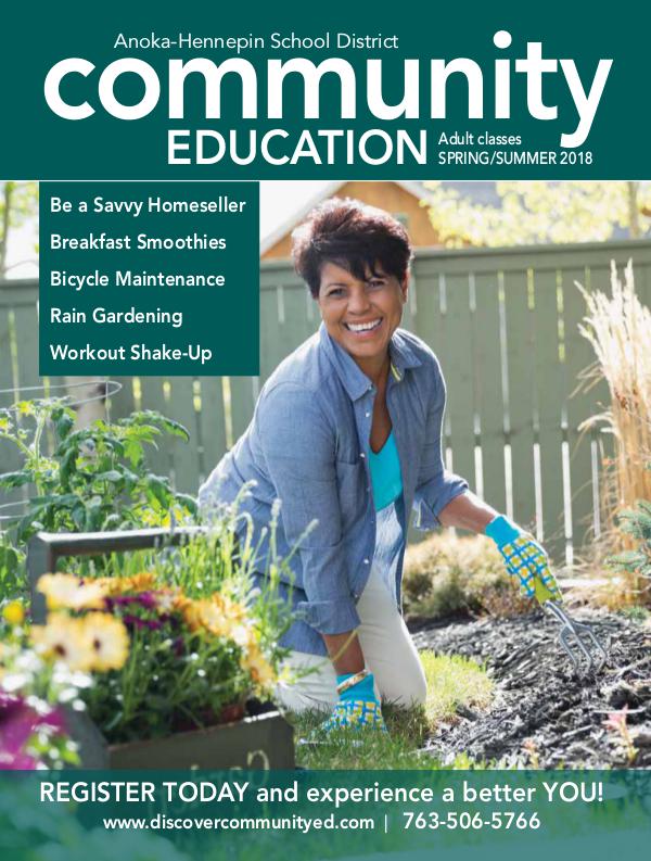 Community Education - current class catalogs Adult classes and activities - spring/summer 2018