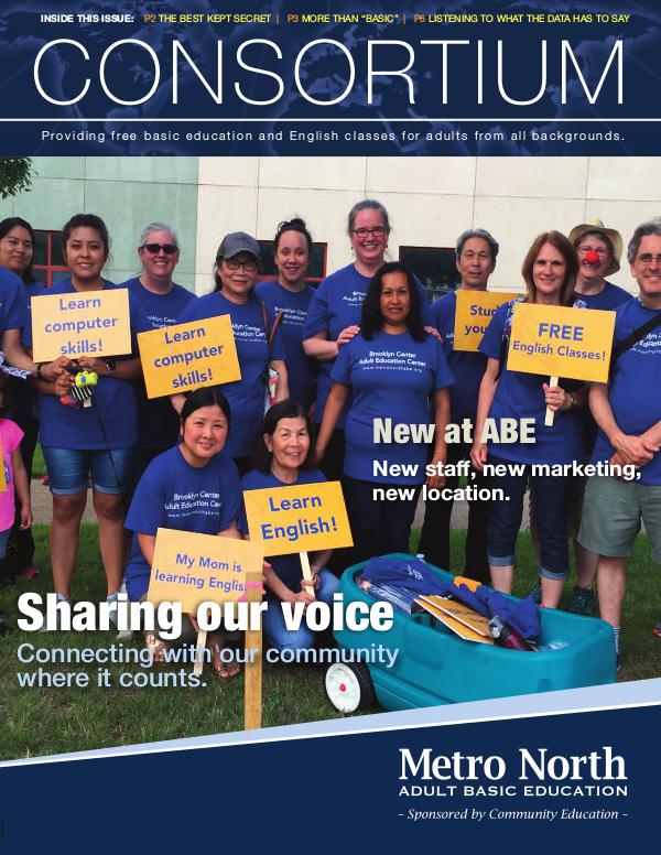 Community Education program brochures Metro North ABE - Consortium newsletter, Oct. 2018