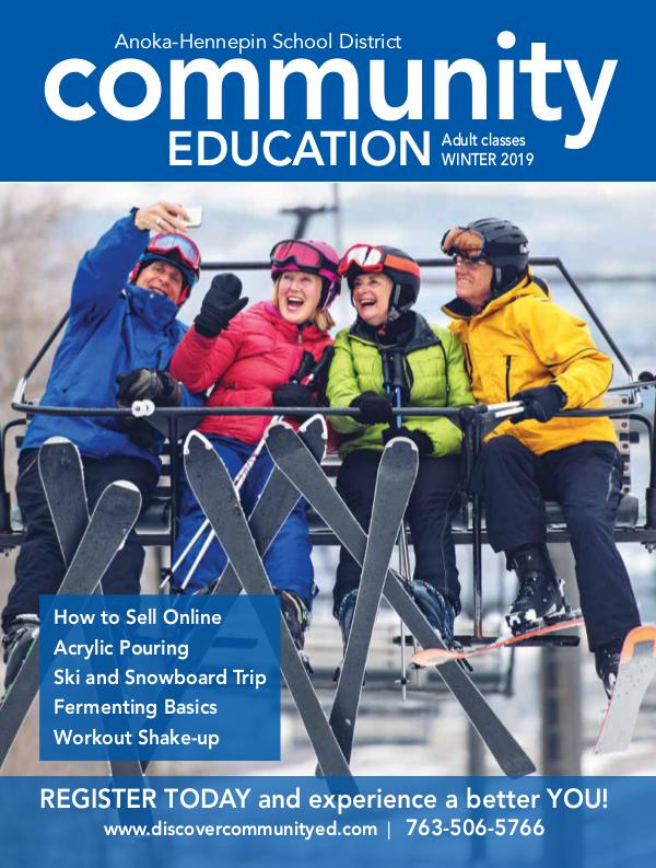 Community Education - current class catalogs Adult classes and activities - Winter 2019