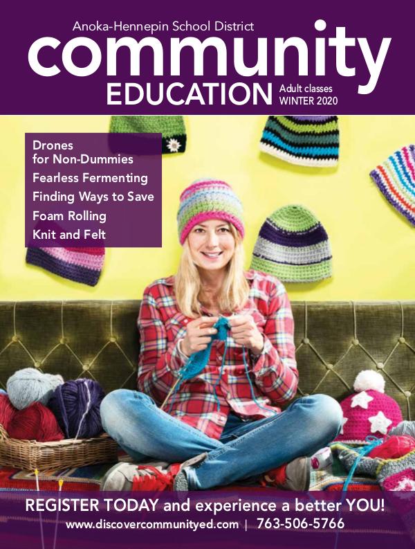 Community Education - current class catalogs Adult activities and classes - Winter 2020