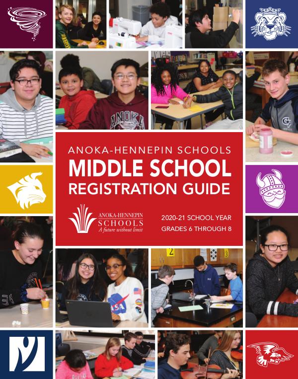 Reports, guides, handbooks Middle school registration guide 2020-21