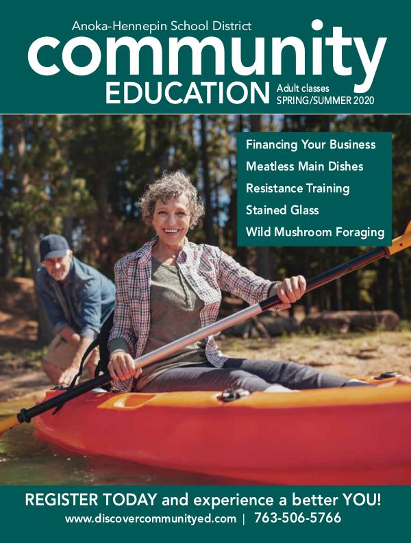 Community Education - current class catalogs Adult activities and classes - spring/summer 2020