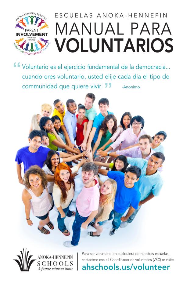 Community Education program brochures Volunteer handbook - Manual para voluntarios
