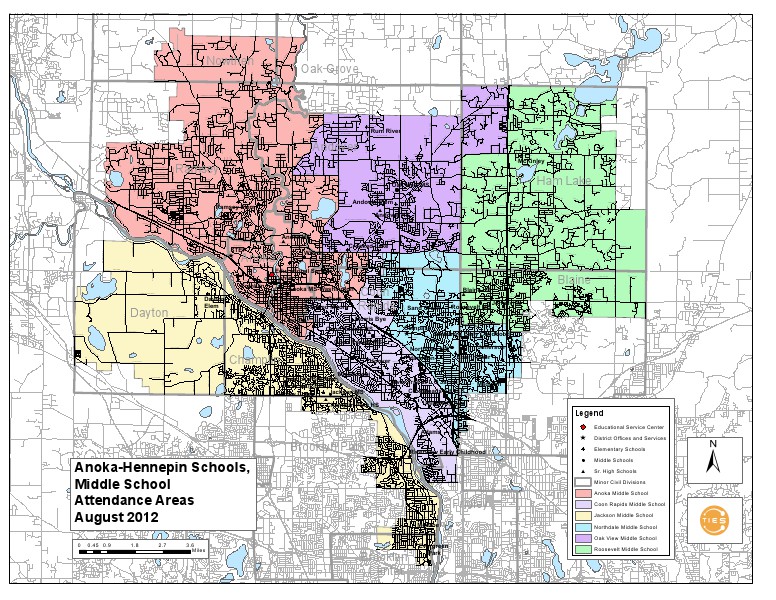 Maps Middle school boundaries/walking paths | Joomag Newsstand