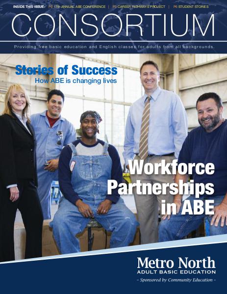 Community Education program brochures Metro North ABE - Consortium newsletter, Feb. 2016