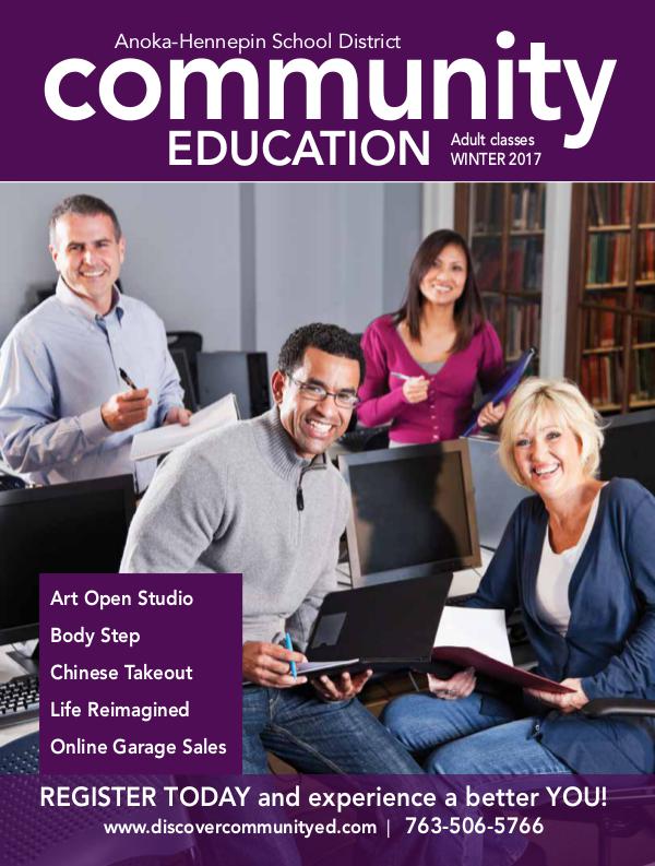 Community Education - current class catalogs Adult classes and activities - Winter 2017