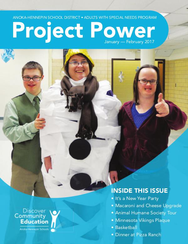 Community Education - current class catalogs Project Power - Winter 2017