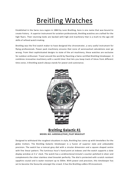 Breitling Watches - Vol 1