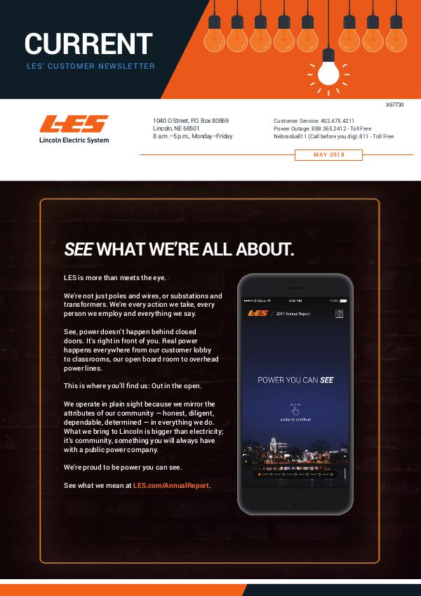 Current  | LES Customer Newsletter Current - May 2018