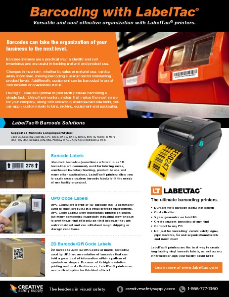 Barcoding Guide - Creative Safety Supply April 2014