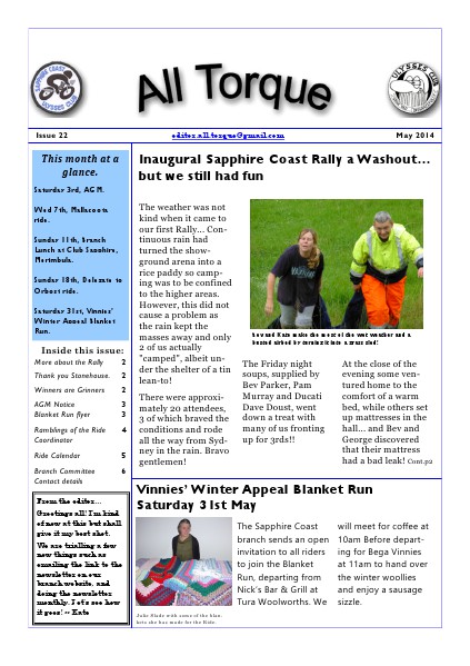 Newsletter May 2014