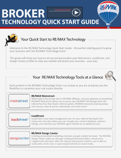 BROKER Quick Start Technology Guide2014 Apr. 2014