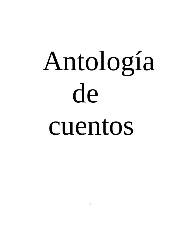 LIBRO DE CUENTOS DE 4°A Antología de cuentos