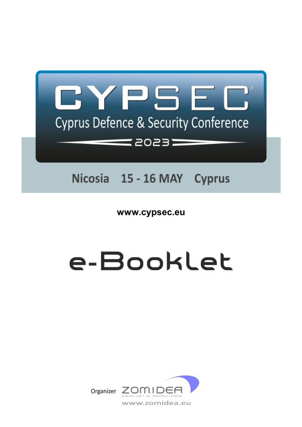 CYPSEC 2023 e-Booklet 3rd Cyprus Defence & Security Intl Conference