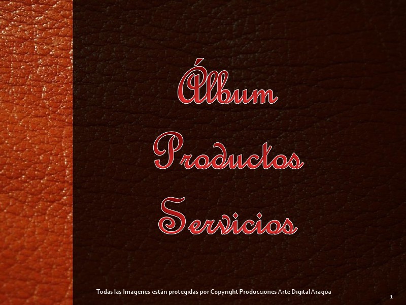 Catalogo de Productos y Servicios 1
