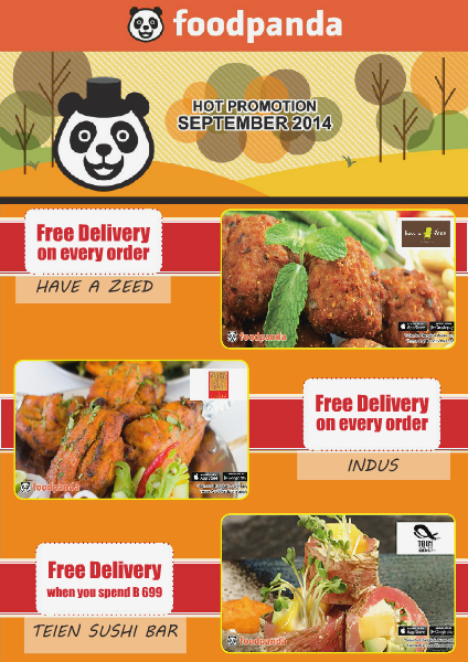 foodpanda monthly e-deal brochure E-DEALS | September 2014