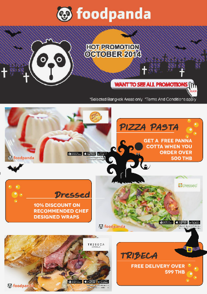 foodpanda monthly e-deal brochure E-DEALS | October 2014