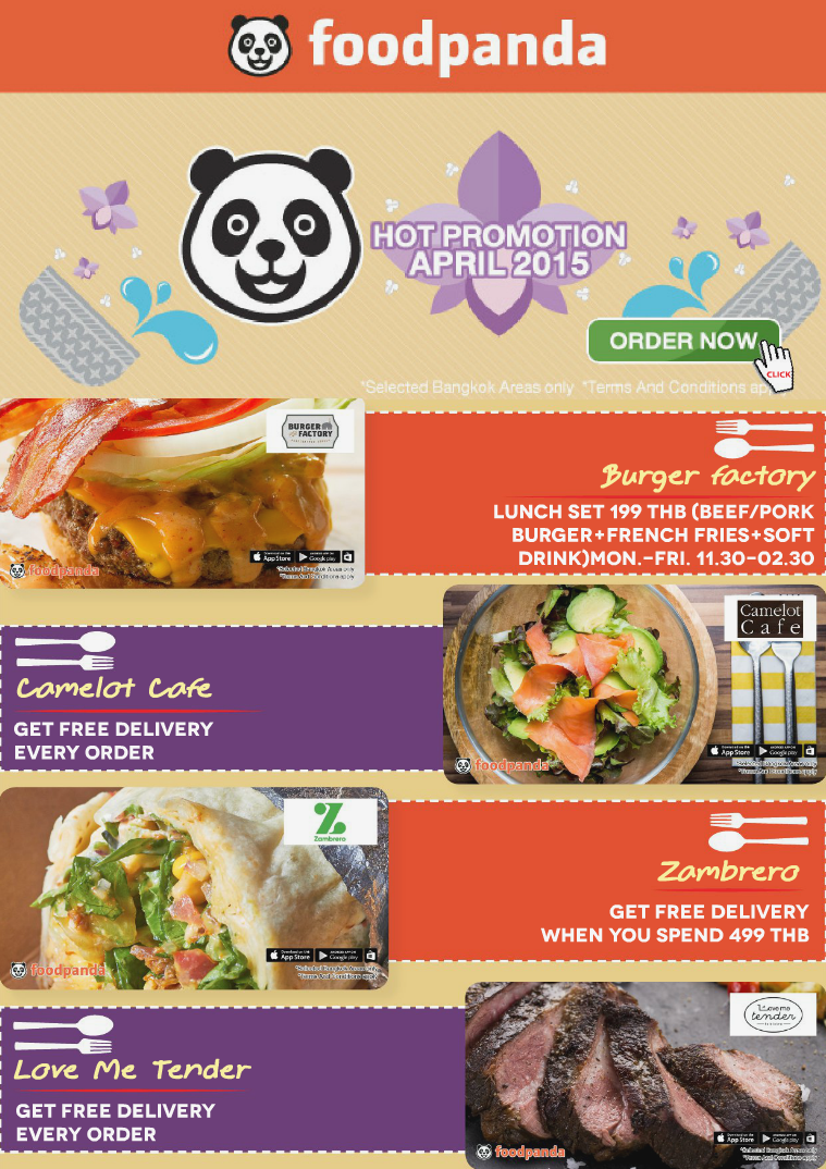 foodpanda monthly e-deal brochure -E-DEALS| APRIL-